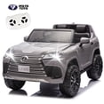 thumbnail image 1 of Xuanlur 24V 7AH Ride on Toys for Big Kids, Licensed LEXUS LX600 2 Seater 110W Motor Ride on Cars w/Remote Control, 4-Wheel Suspension, LED, Music, Power Display, Electric Car for Boys Girls, Gray, 1 of 7