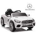 thumbnail image 1 of Licensed Benz CLS 350 12V Electric Ride on Toys with Bluetooth Music, LED Lights, Spring Suspension, Power Car Wheels, Electric Car for Kids with Parent Remote Control (White), 1 of 7
