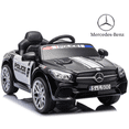 thumbnail image 1 of Licensed Benz CLS 350 12V Electric Ride on Toys with Bluetooth Music, LED Lights, Spring Suspension, Power Car Wheels, Electric Car for Kids with Parent Remote Control (Black Police Car), 1 of 3