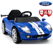 Xuanlur 12V Power Ride on Toys for Toddlers, Licensed Ford GT Ride on Cars for Kids, Kid Electric Car, Aged 1-5Y, 3 Speed, Blue