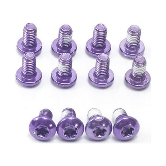 Xuanqin 12 Pcs M5x9mm Disk Brake for ROTOR Bolts Steel T25 Bike Bicycle Brakes Disc Screws, for Outdoor Sports