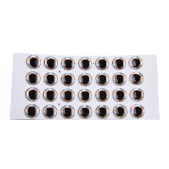 Xuanqin 3D-Holographic Fishing Lure Eyes for Fly Tying Stickers 6mm, 8mm, 10mm, 12mm
