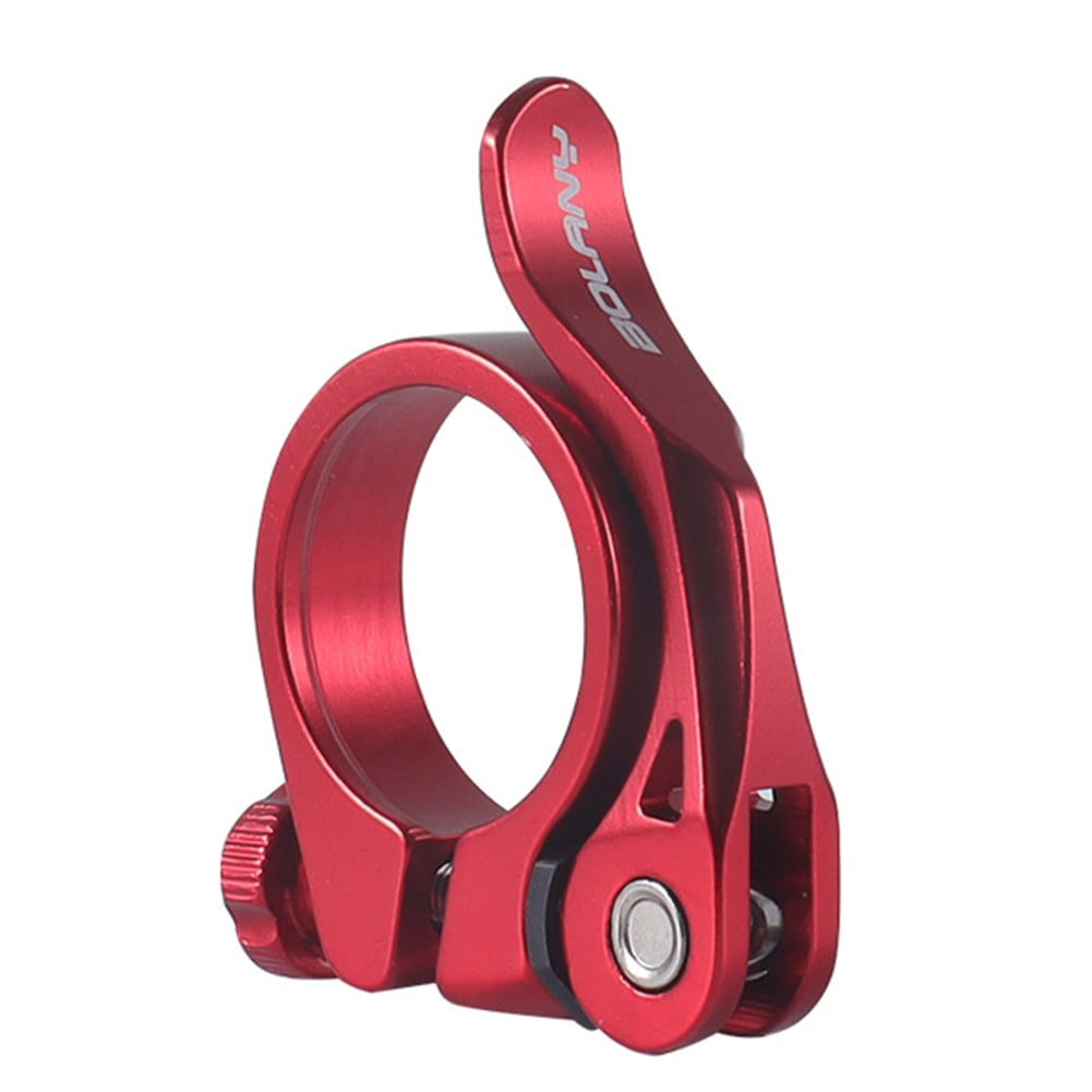 QUARKZMAN - Collier De Selle 31.8mm En Alliage Alu Anodisé, Pour Tube 27.2-28.6mm, Vis M4, Argent