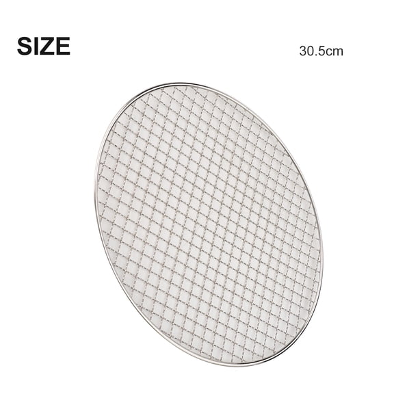 Xuanqin Stainless Steel Round Grid Net Barbecue Net Baking Tray BBQ Grid Cooking Grid, Barbecue net