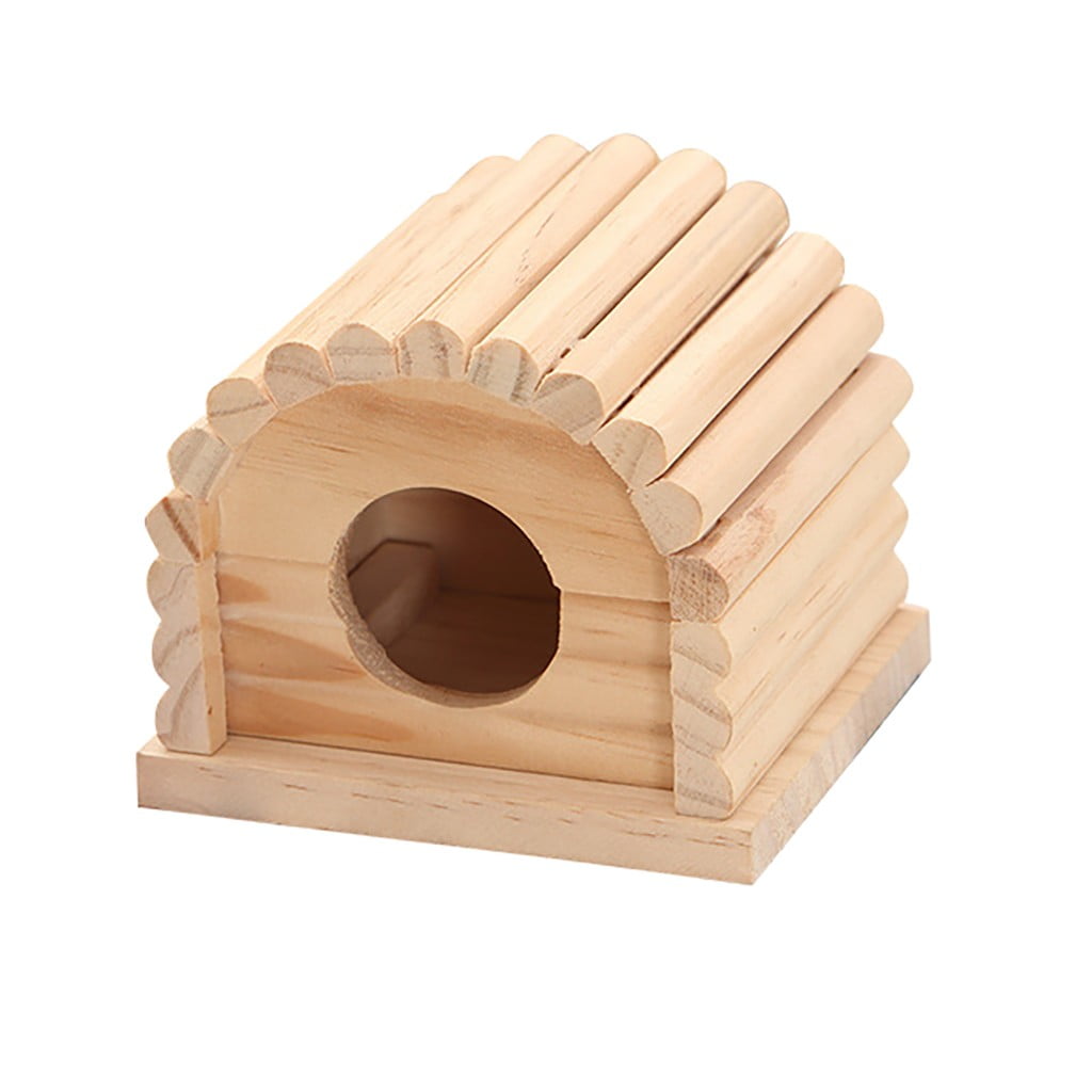 Xuanyoung Supplies Arch Toy House Hamster Log Hamster Round Split Pet