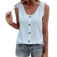 thumbnail image 1 of Xuapaodt INC Women's Sexy Casual Solid Color U Neck Vest Simple And Exquisite Design Casual, 1 of 3