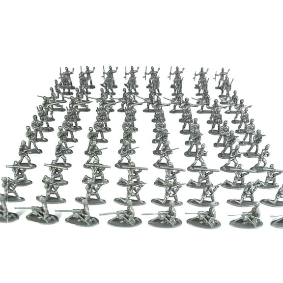 Xubinwww 100 Pcs Various Toy Soldiers Figures, Men Green Soldiers, Toy Soldiers Action Figures For Kids Children Kid Building Activities for Girls Age 5 Circuit Maze Jr Adult Sensory Products Fraction
