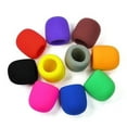 thumbnail image 1 of Xubinwww 10PC Colors Handheld Stage Microphone Windscreen Foam Mic Cover, 1 of 9