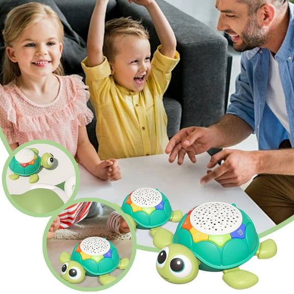 Xubinwww 5 In 1 Musical Projector Turtle Crawling Toys Tummy Baby Toys Baby Toys 6 12 Months 0 3 3 6 7 8 9 12 18 Months 1 Year Old Boy Toys Girl Toys Birthday Alphabet Bathtub Letters Animal Catch