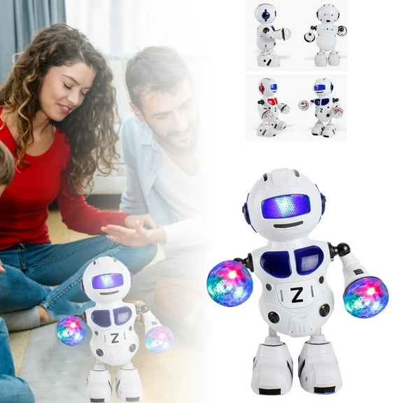 Xubinwww Drumming Robot Educational Children's Light Music Toy Joyful Robot Robot Toys Children's Joyful Toys Kids Lacing Cards Boys Games for Kids 3-5 Go Figure Math Fraction Tiles round Toddler for