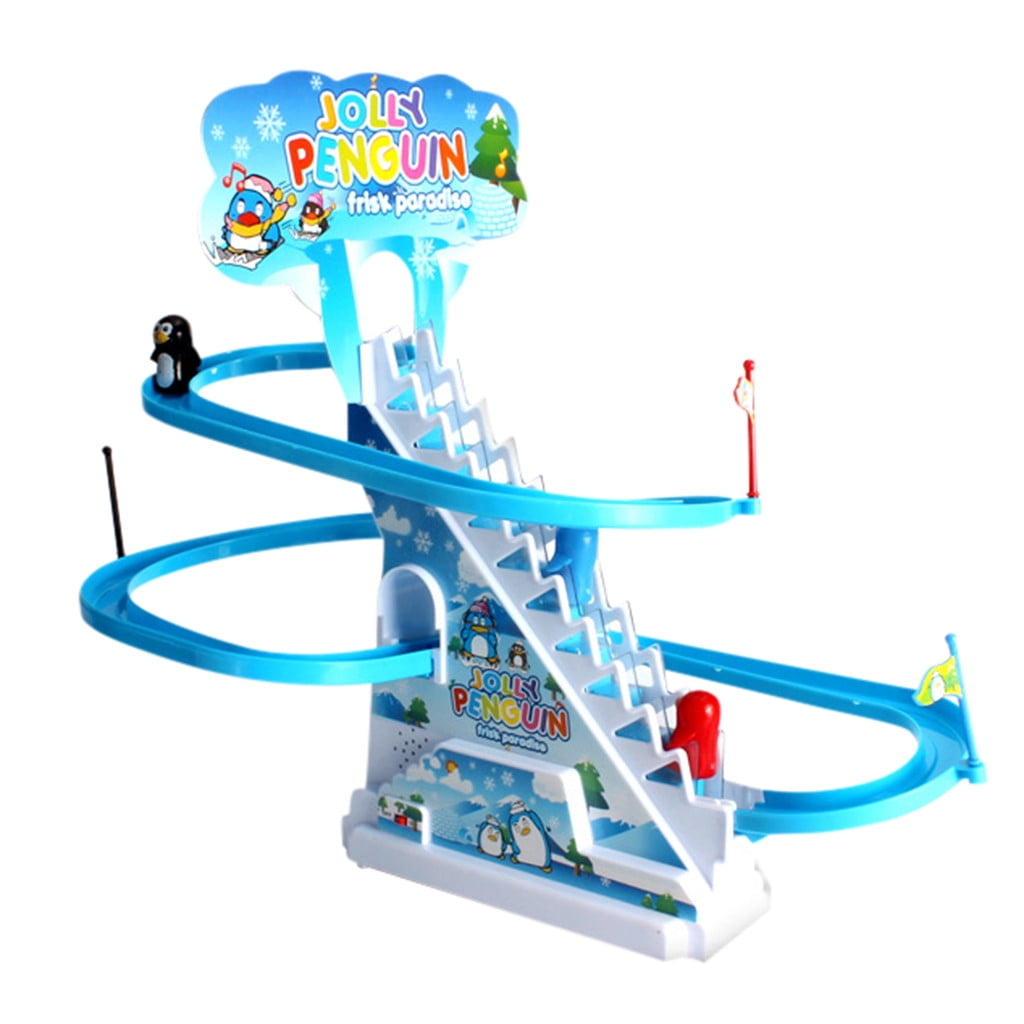 Educational Penguin Music Train Toy Interactive Sliding Puzzle Track for Kids Learning Development