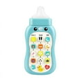thumbnail image 1 of Xubinwww Portable Learning Cell Phone With Pacifier Educational Toys Babies Mobile Phone Toy 15 Functions Including Weather Sound Effects Piano Music Etc Babies Phone Toy Multiplication Table Body, 1 of 4