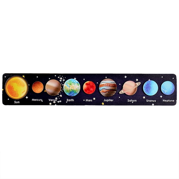 Xubinwww Wooden Puzzles For Toddlers Space Puzzle For Solar System Educational Toys For Kids Preschool Learning Puzzle Montessori Early Development And Activities Baby Rattle Toys 2Yr Old Boy Toys
