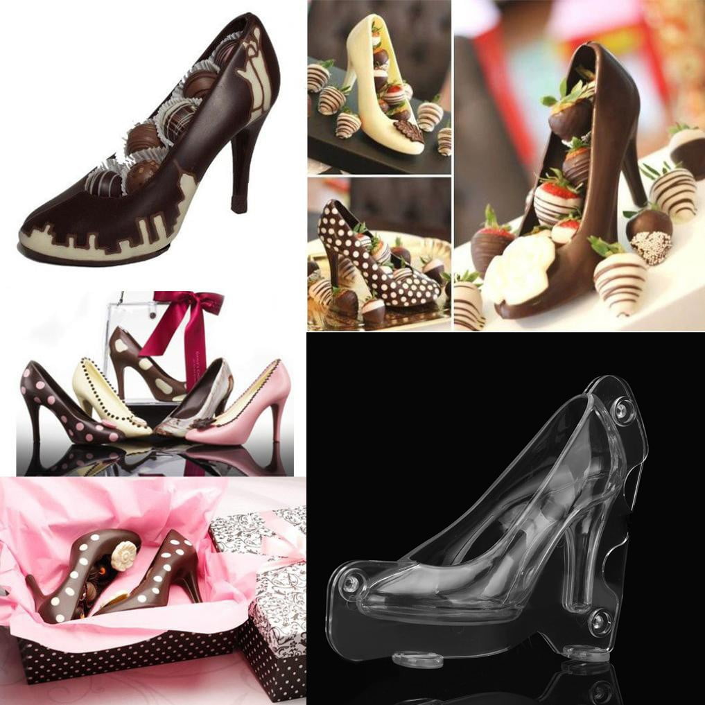 Xubond 3D High Heel Shoe Chocolate Mould Candy Cake Jelly Mold Wedding