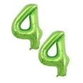 Xubond 40 Inch Large Green Numbers Balloons 4 Number Digit Helium Foil Mylar Big For Birthday