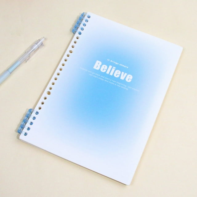 Xubond Composition Notebook, Gradient Color Loose Leaf Book 60 Sheets