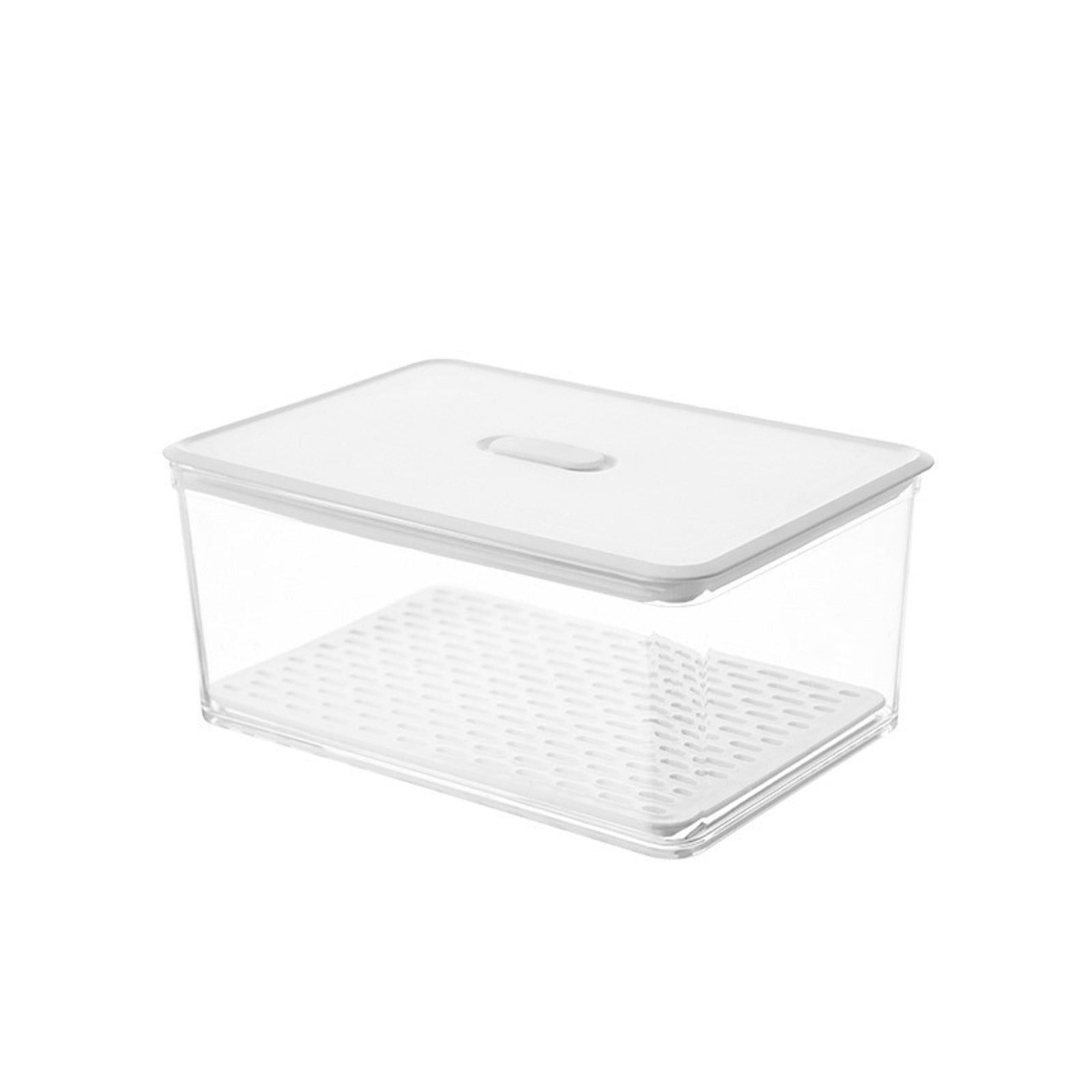 Xubond Drains with Vent Holes Refrigerator Storage Box Vegetable