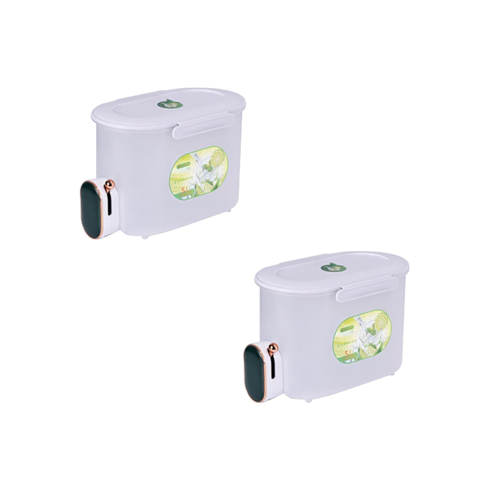 Xubond Drinks Dispenser 5L Fridge Beverage Drink Refrigerator Cold