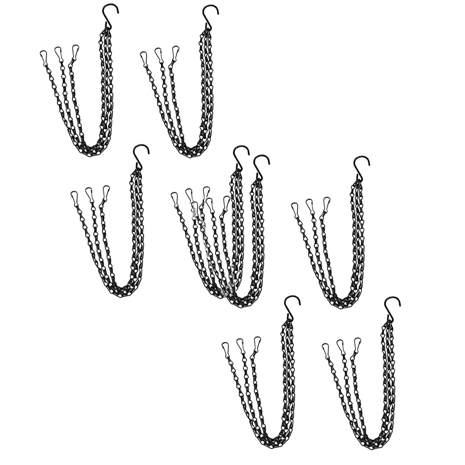 Xubond Garden Tools, Hanging Baskets Chains 3 Flower Pot Hanger Replacement Plant Hangers For