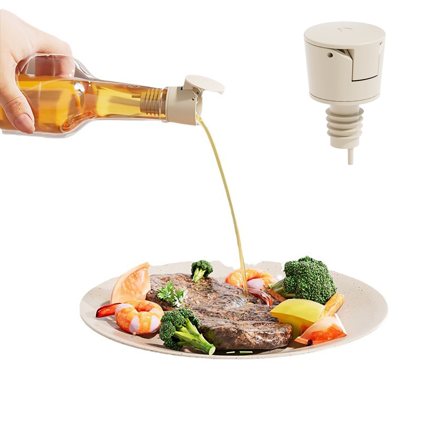 Xubond Glass Cups, Pour Oil Nozzle Bottle Non Dripping Diversion