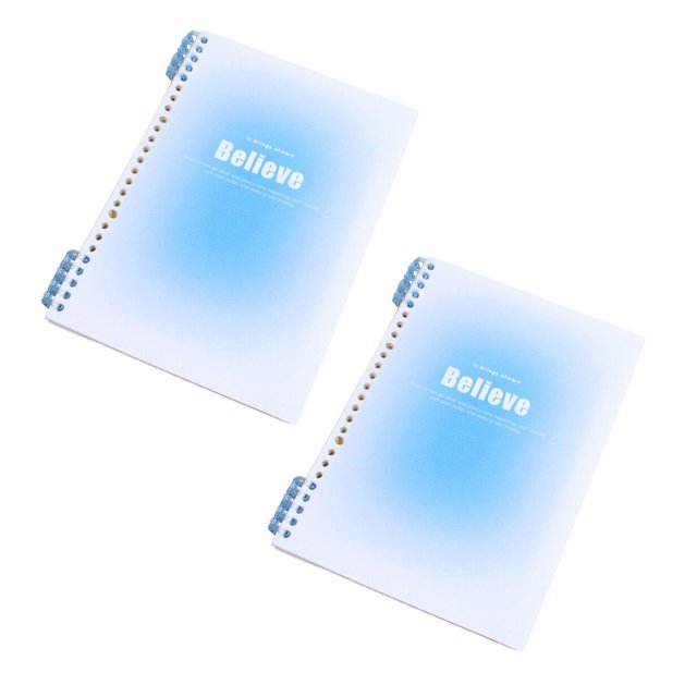 Xubond Gradient Color Loose Leaf Book 60 Sheets Detachable Notebook