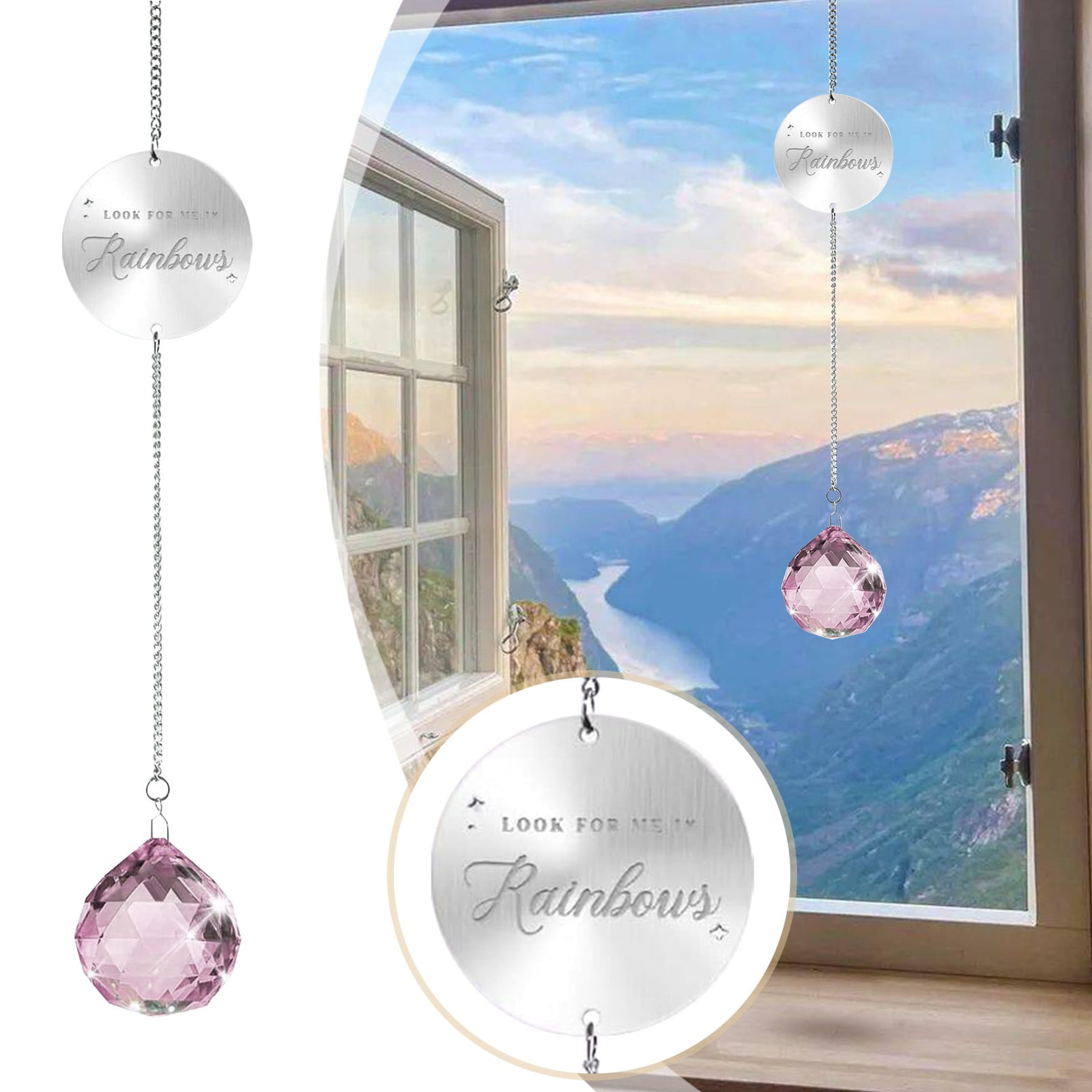 Personalized Memorial Crystal Pendulum - Up to 5 People - Best Gift For Family main image 0