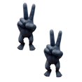 Xubond Home Decor Hand Gesture With Leg Resin Statue Decorations For