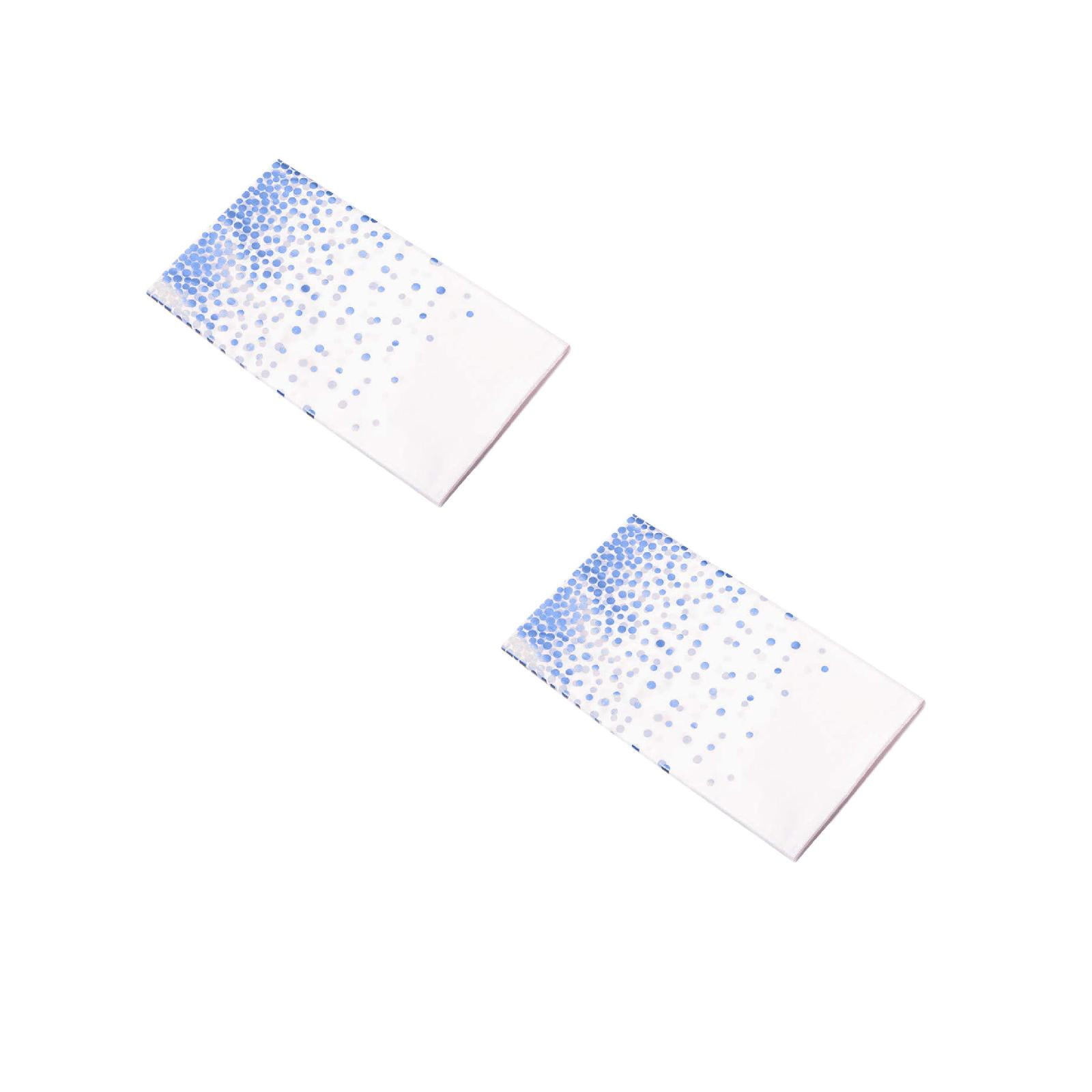 Xubond Kitchen Essentials, Plastic Tablecloths Gold Dot Disposable Table Cover Grill Mat, Blue