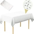Xubond Kitchen Essentials, Plastic Tablecloths Gold Dot Disposable