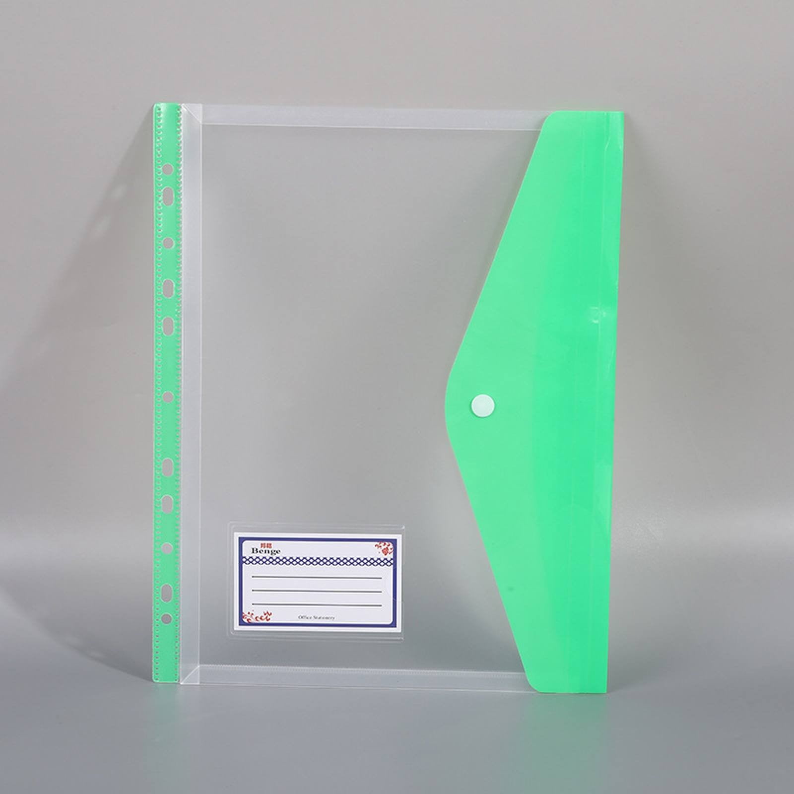 Paper File Click Xubond Office Supplies, A4 Click File Bag Transparent Color Students ...