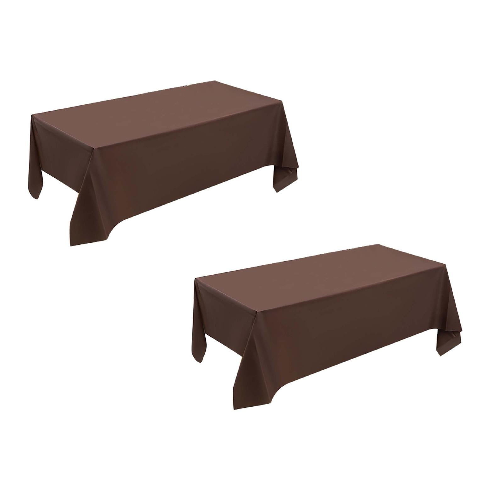 Xubond Premium Silver Plastic Tablecloth 54 X 108 In. Disposable