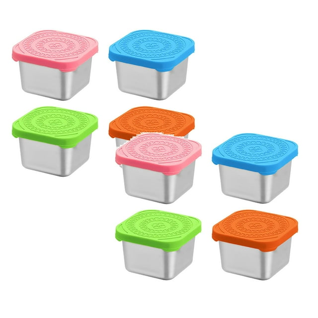 Xubond Snack Box Leakproof Small Food Containers With Silicone Lids