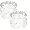 Xubond Snowflake Napkin Rings Christmas Party Table Centerpiece Xmas