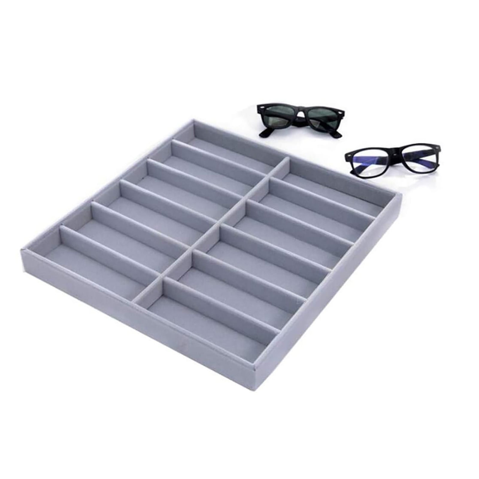 Xubond Storage Bins, Storage Glasses Case Velvet Glas 12 For Sunglasses