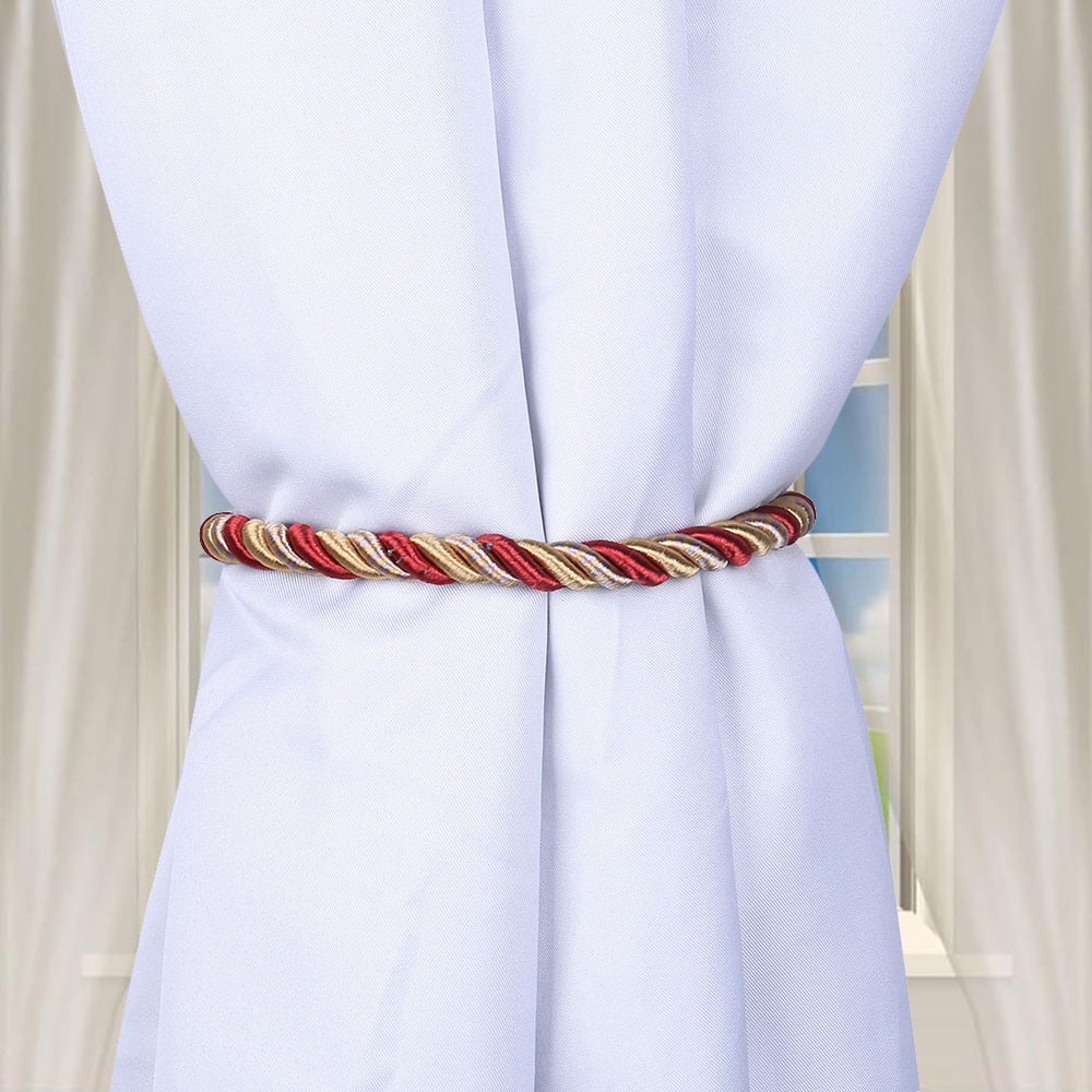 Xubond Storage Bins, Ropes Tie Backs for Window Curtain Cord Buckle