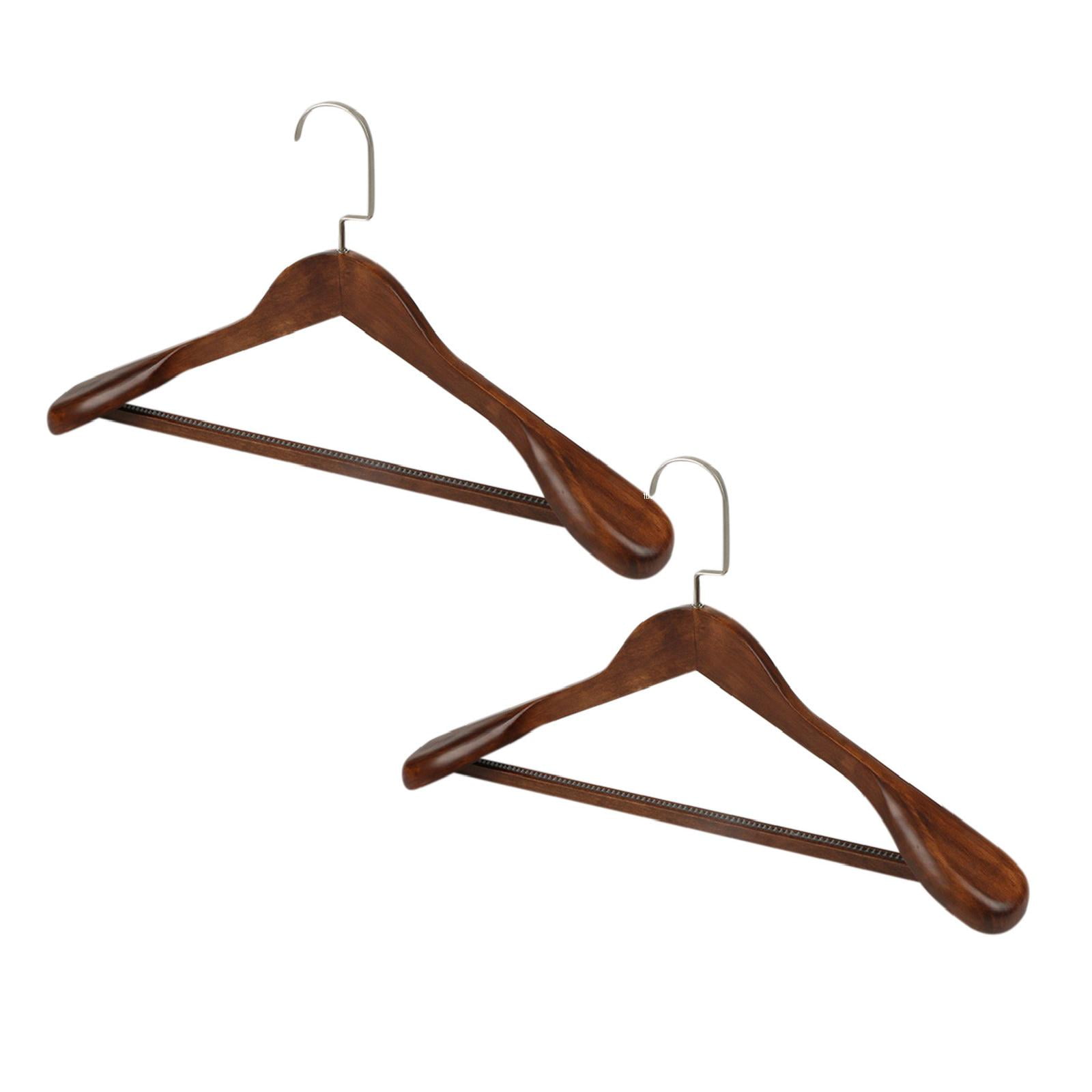 Xubond Storage Bins With Lids HighGrade Wide Shoulder Wooden Coat Hangers Solid Wood Suit Hanger
