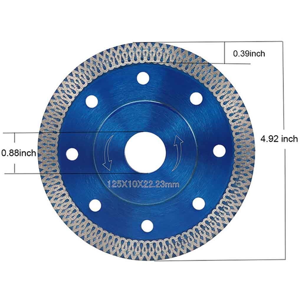Xubond Tools, Turbo Diamond Saw Disc Ceramic Porcelain Cutting Angle