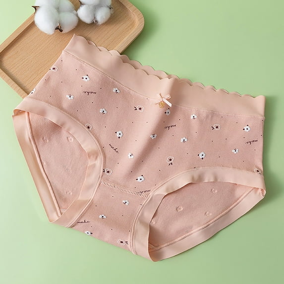 Xucatan 1 Pcs Ladies Underwear Panties Cotton Breathable Leakproof Underwear, Women's High Waist Panties, Reusable Cotton for Nighttime Protection