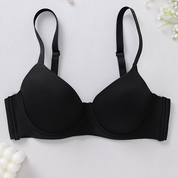 Xucatan 1 Pcs Seamless Bras for Women Wireless Comfortable Push Up Bralettes Full Coverage Support Bra Deep V Minimizer Bras