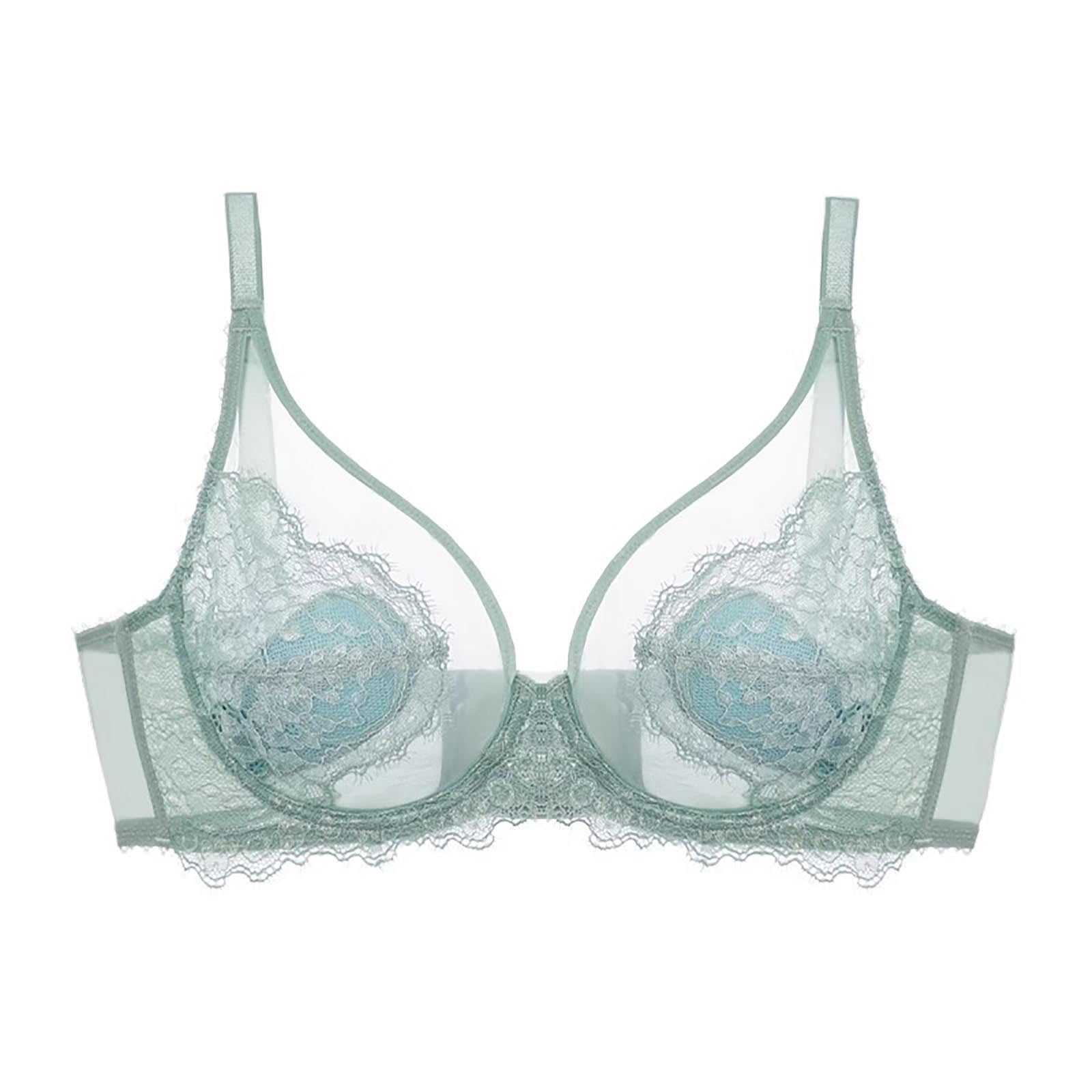 Bra Accessory Xucatan 1 Pcs Women's Cozy Floral Embroidered Bra Sheer Balconette ...