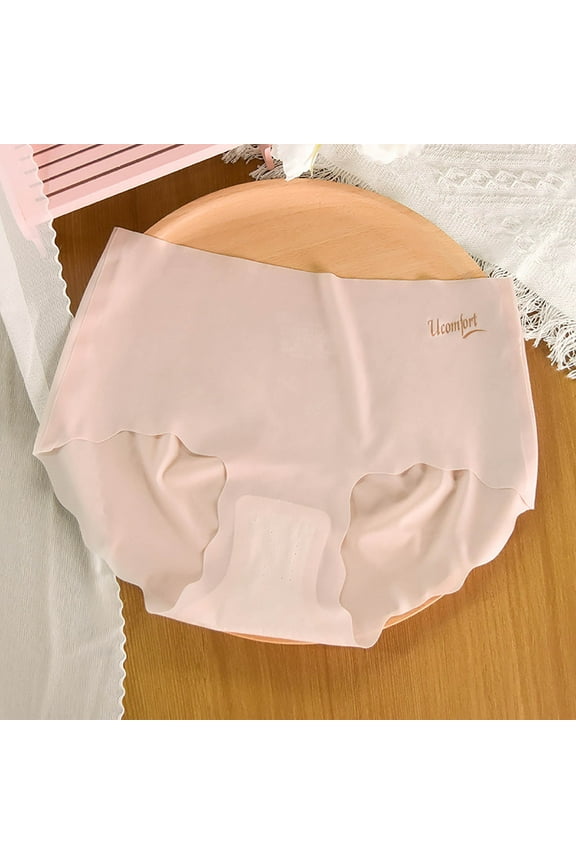 1 Pcs Womens Panties By The Pack Women's Satin-Feel Seamless Underwear, Accent Panties, Breathable Comfort Briefs