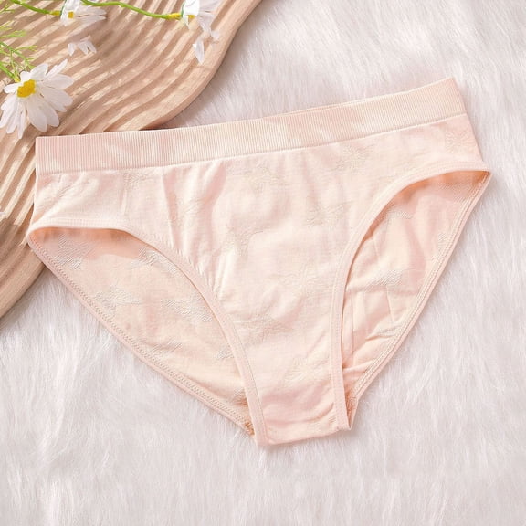 Xucatan 1 Pcs Womens Underwear Seamless Breathable Briefs No Show Low Waisted Panties Cozy Butterfly Printed Dating Brief