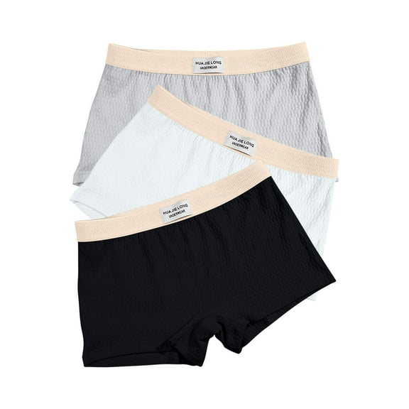 Xucatan 15 Pcs Women's Breathable Cotton Underwear, Mid Waist Full Coverage Panties, Soft Stretch Fabric for Daily Use