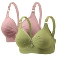 thumbnail image 1 of Xucatan 2 Pack Bras for Women No Underwire Comfortable Push Up Wireless Support Bras Everyday Set with Adjustable Straps Gift, 1 of 6