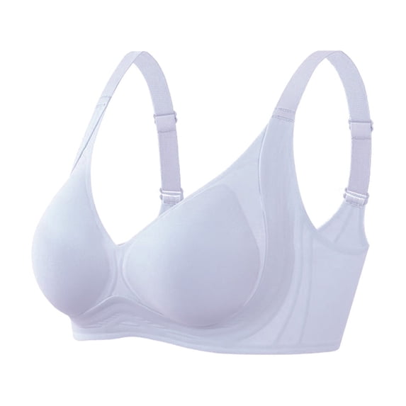 Xucatan 2 Pcs Jelly Bra, Lifting No Underwire Jelly Bra Full Coverage Seamless Soft Comfort Strip Wireless Bras, Push Up Bra