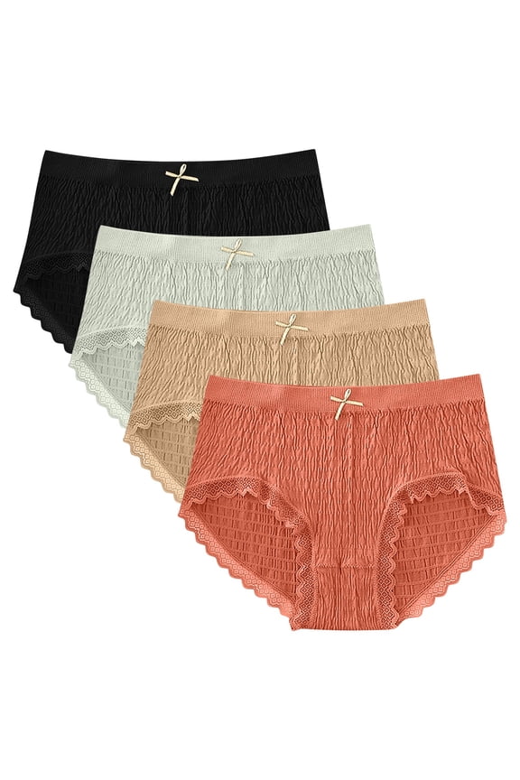 20 Pcs Ladies Tummy Control Underwear, Mid Waist Shaper Briefs, Seamless No Show Panties with Trim