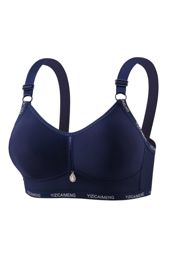 3 Pcs Women's Minimizer Bras Comfort Cushion Strap Wirefree Full Coverage Large Bust Non-Padded Bra