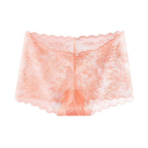 Xucatan 4 Pcs Cozy Underwear for Women Floral Embroidered Floral Bikini Criss Cross Seamless Panties Ladies Cute Hipster Briefs