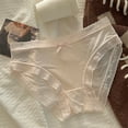thumbnail image 1 of Xucatan 4 Pcs Ladies Underwear Panties Ice Silk Seamless Underwear, Mid Waist Comfort Panties, Smooth Breathable Fit Briefs, 1 of 3