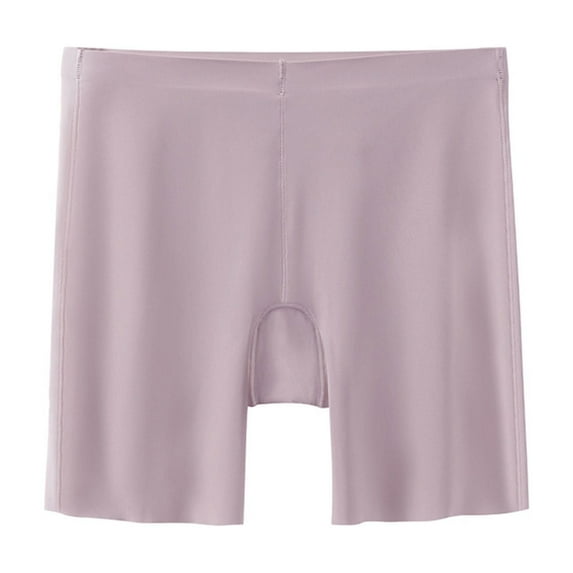 Xucatan 4 Pcs Women's Ice Silk Mid Rise Underwear - Breathable Boxer Briefs Full Coverage Ladies Stretch Boyshorts Panties